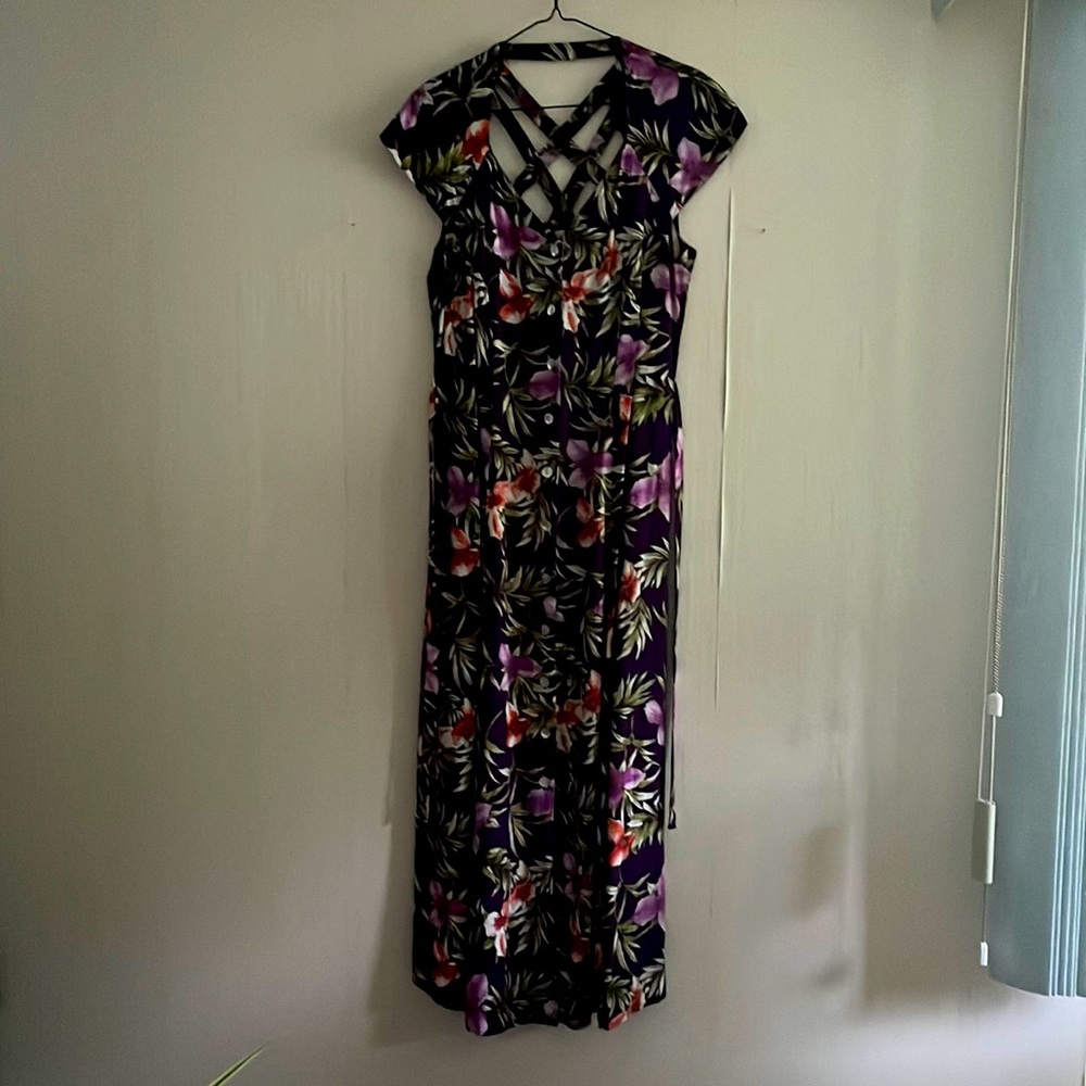 FASHION BUG Button Down Maxi Dress